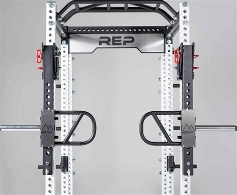 On a 3x3 rack with 1" holes and hardware (like the Rogue Monster series and Rep PR-5000 series) the spacing will always be the same, 2" apart and that's on the side or front of the rack. . Rep racks
